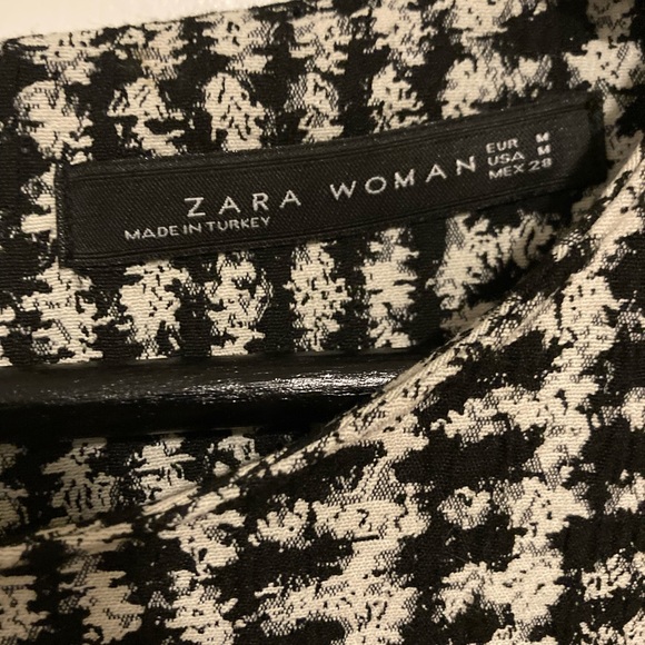 Zara Woman Houndstooth Plaid Dress - Picture 6 of 6